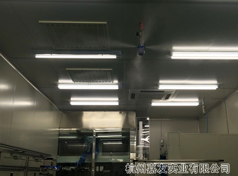 霧王張家港機電有限公司車間干霧加濕除靜電案例